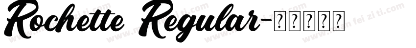 Rochette Regular字体转换